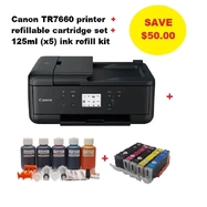 Canon TR7660 MFC printer/ink bundle