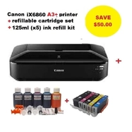 Canon iX6860 A3+ printer/ink bundle
